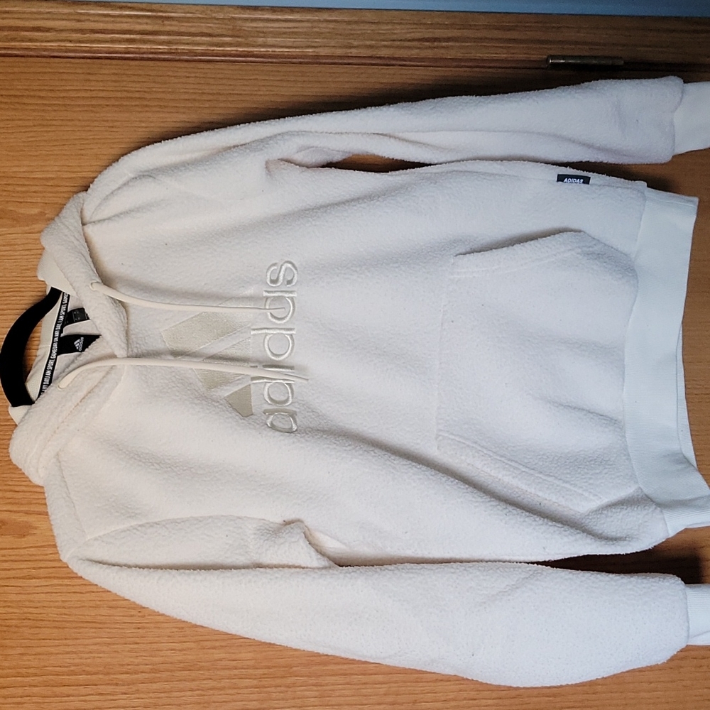 Adidas sherpa fleece hoodie